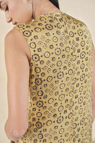 Leafbird Handcrafted Ajrakh Co-ord - Yellow, Yellow, image 7